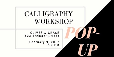 Calligraphy Workshop at Olives & Grace || Love Notes with Lettering by Liz primary image