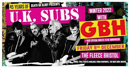 UK Subs + GBH + Special Guests tickets