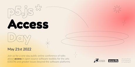 p5.js Access Day tickets