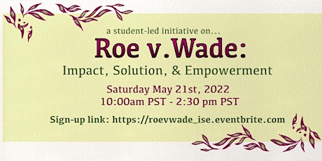 Roe v Wade: Impact, Solution, and Empowerment biglietti
