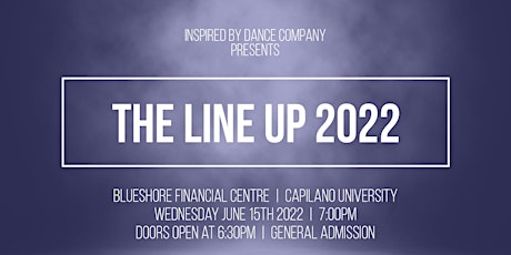 Inspired By Dance Company presents "The Line Up 2022" tickets