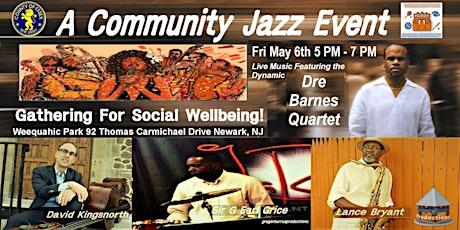 Jazz in the Community for Your Social Wellbeing feat Dre Barnes Quartet