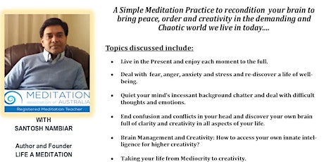 Mindfulness made simple - 4 Week Workshop  primary image