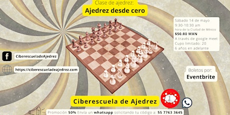 Imagen principal de Clase de ajedrez: Ajedrez desde cero. Sesión 1