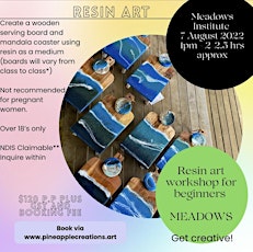 Resin art workshop for beginners (MEADOWS) 18 and over tickets