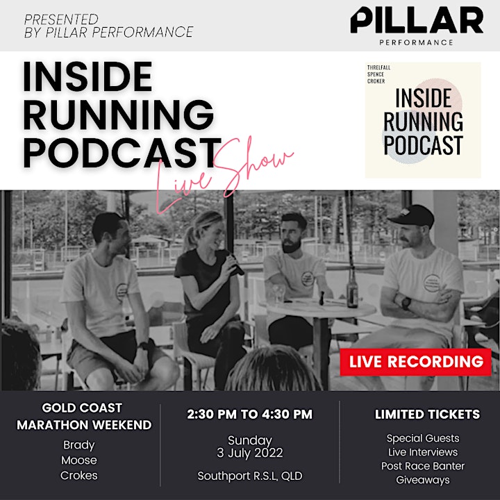 Inside Running Podcast Live on the GC - Presented by PILLAR PERFORMANCE image