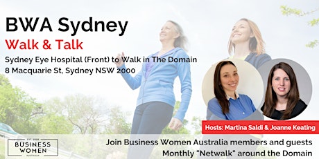 Business Women - Sydney: Walk & Talk in the Domain tickets