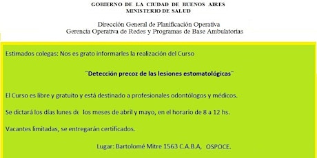 Imagen principal de Curso: Detección precoz de lesiones estomatológicas