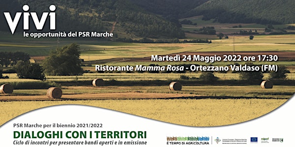 Roadshow del PSR Marche - Maggio 2022