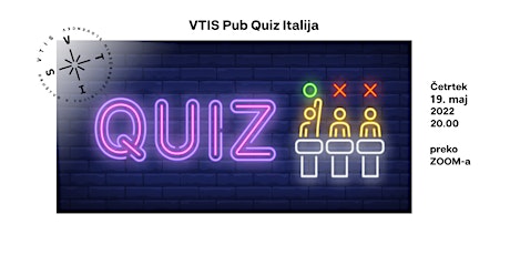 VTIS Virtualni pub quiz v Italiji tickets