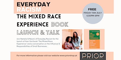 Free event - The Mixed Race Experience,  Book Launch and Talk tickets