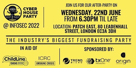 Cyber House Party Infosec 2022 tickets