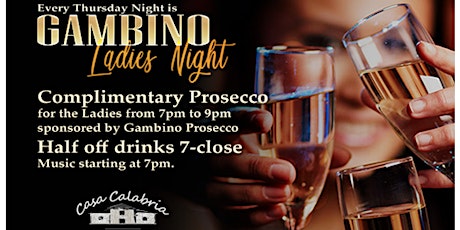 Disco Ladies Night Thursday with Gambino Prosseco tickets