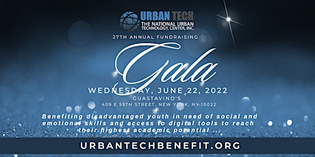 *Urban Tech's 27th Anniversary Fundraising Gala tickets