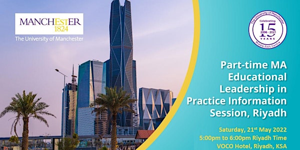 Riyadh: Part-time MA Educational Leadership in Practice Information Session