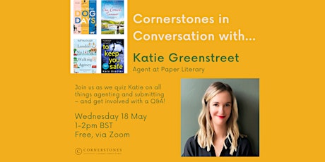 ONLINE: Cornerstones in Conversation with Katie Greenstreet tickets