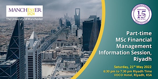 Riyadh : Part-time MSc Financial Management Information Session