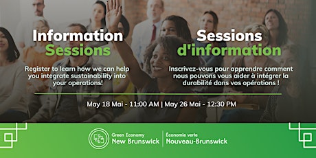 Green Economy New Brunswick Info Sessions - Sessions d'info ÉVNB biglietti