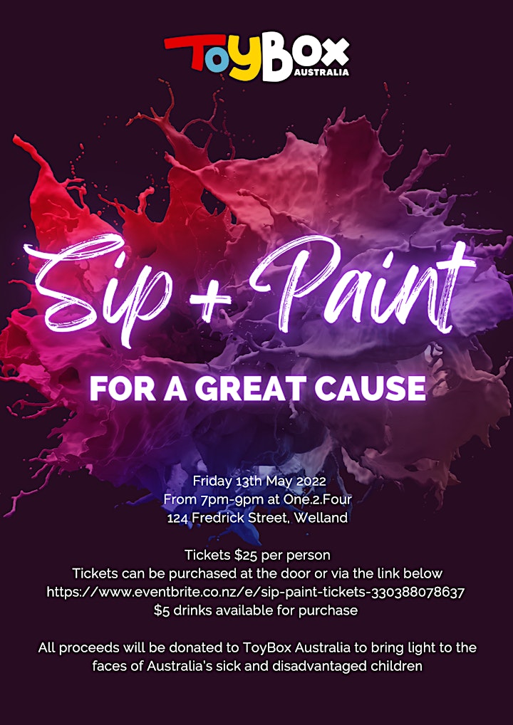 Sip + Paint for a Great Cause!! image