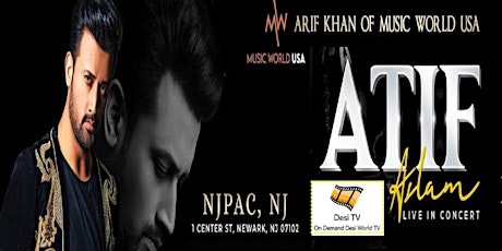 Atif Aslam Live Concert 2022 in New Jersey tickets