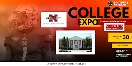 Brothers at Peace College Expo ft. Nicholls State University tickets