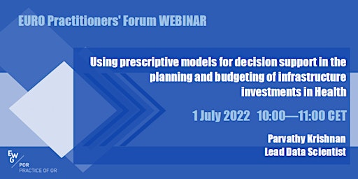 Using prescriptive models for decision support in planning and budgeting