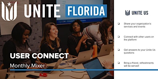 Unite Florida User Connect (Monthly Mixer) October primary image