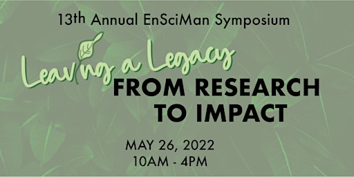 13th Annual EnSciMan PhD Symposium