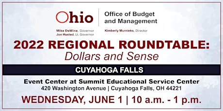 2022 Regional Roundtable - Dollars and Sense  (Cuyahoga Falls) tickets