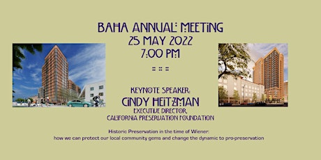 BAHA 2022 Annual Meeting tickets