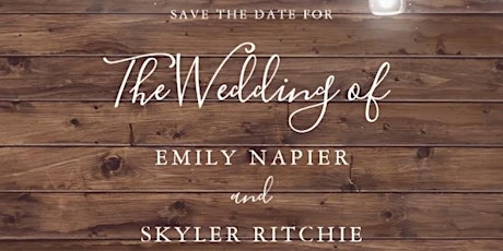 Ritchie-Napier Wedding tickets