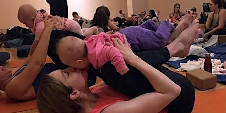 Baby & Me Yoga at The Battery Labyrinth in collaboration with HRP Mamas
