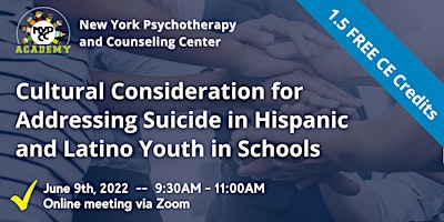 Cultural Consideration for Addressing Suicide in Hispanic and Latino Youth