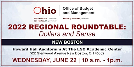 2022 Regionals Roundtable - Dollars and Sense  (New Boston) tickets