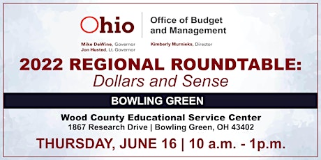 2022 Regional Roundtable - Dollars and Sense  (Bowling Green) tickets