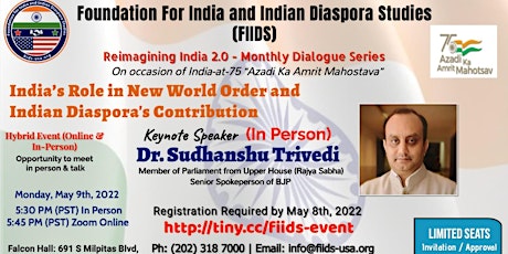 India's Role in New World Order and Diaspora's Contribution in it primary image