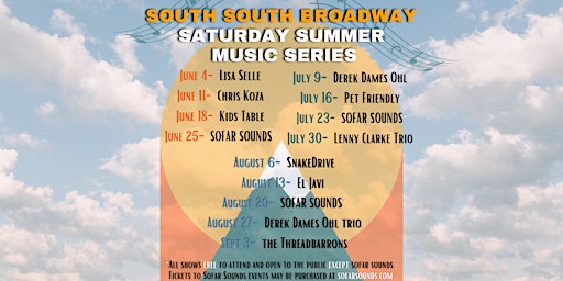 South South Broadway Saturday Summer Music Series Live at Western Sky