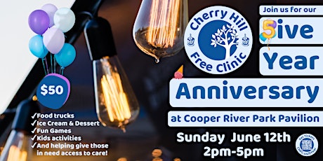 5yr Anniversary | Cherry Hill Free Clinic tickets