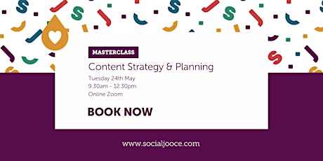 Online Content Strategy & Planning Masterclass tickets