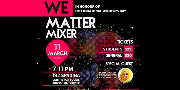 WE (Womens' Empowerment) Matters Mixer