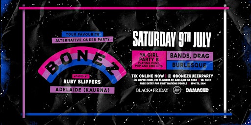 BONEZ • Alternative Queer Party • Adelaide