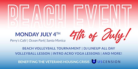 CELEBRATE!  JULY 4th BEACH EVENT Benefiting the Veterans Housing Crisis tickets