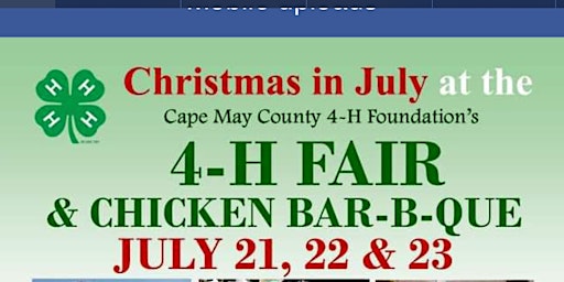 Cape May County 4H Fair Barbecue Ticket