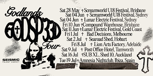 Godlands - GODSP33D Tour - Melbourne