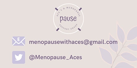 Menopause with ACE's  Support Group tickets