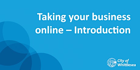 Taking your business online - Introduction tickets
