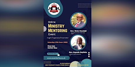 Online MINISTRY MENTORING Event tickets