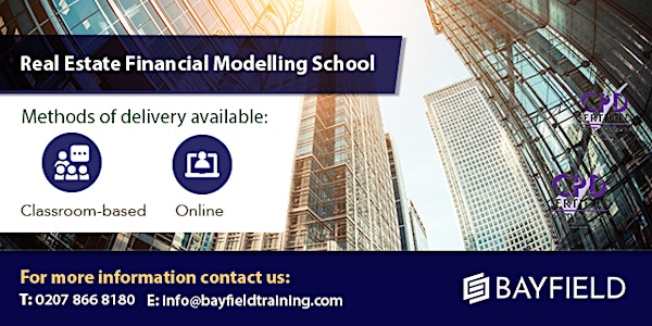 Bayfield Training - Real Estate Financial Modelling School (In-Person)
