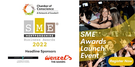 Chamber of Conscience SME Hertfordshire Business Awards Launch tickets
