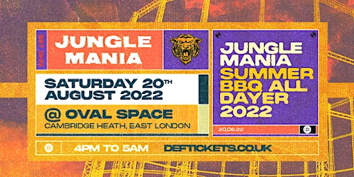 Jungle Mania Summer BBQ - All Day All Night